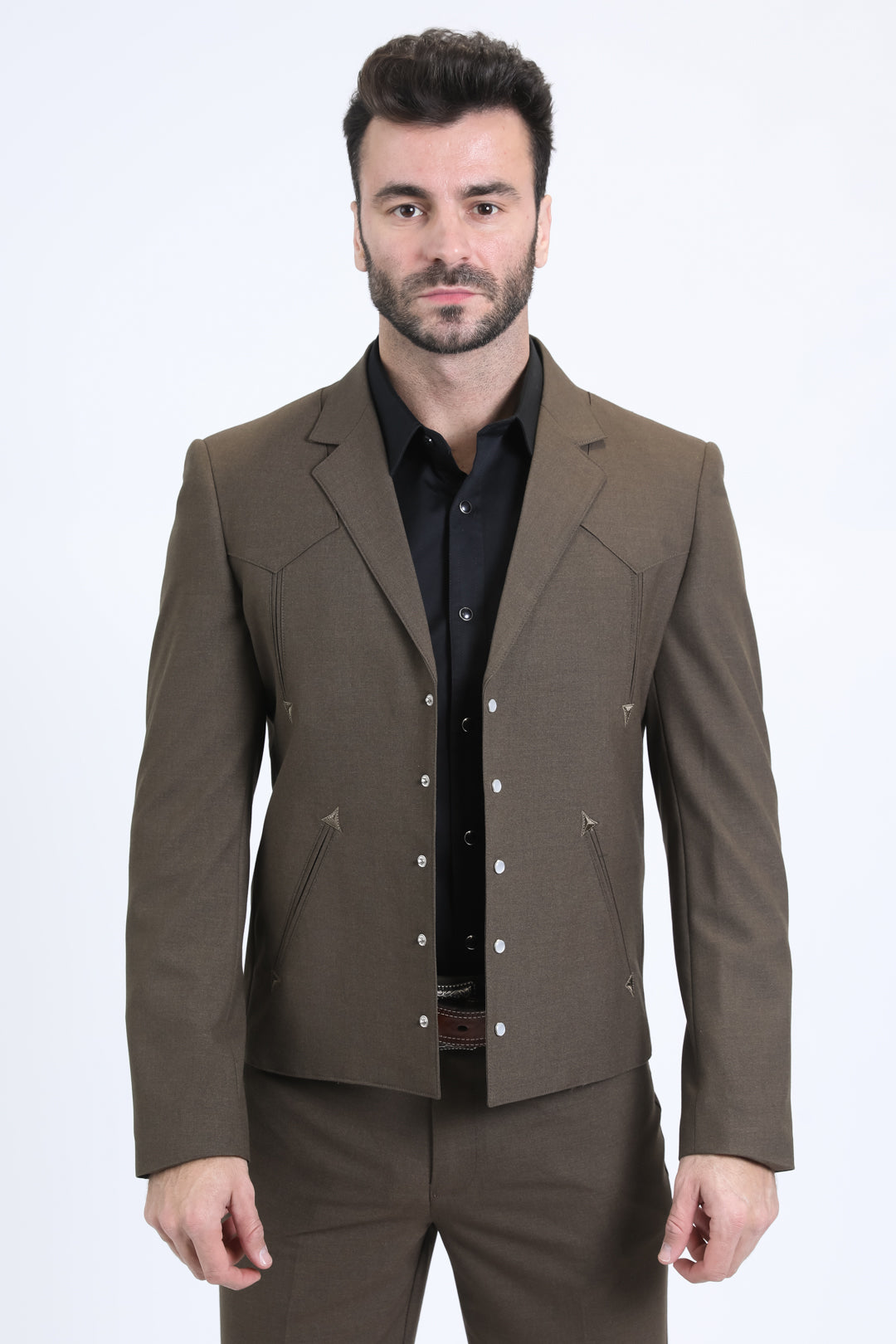 Men's Western Sport Brown Suit-