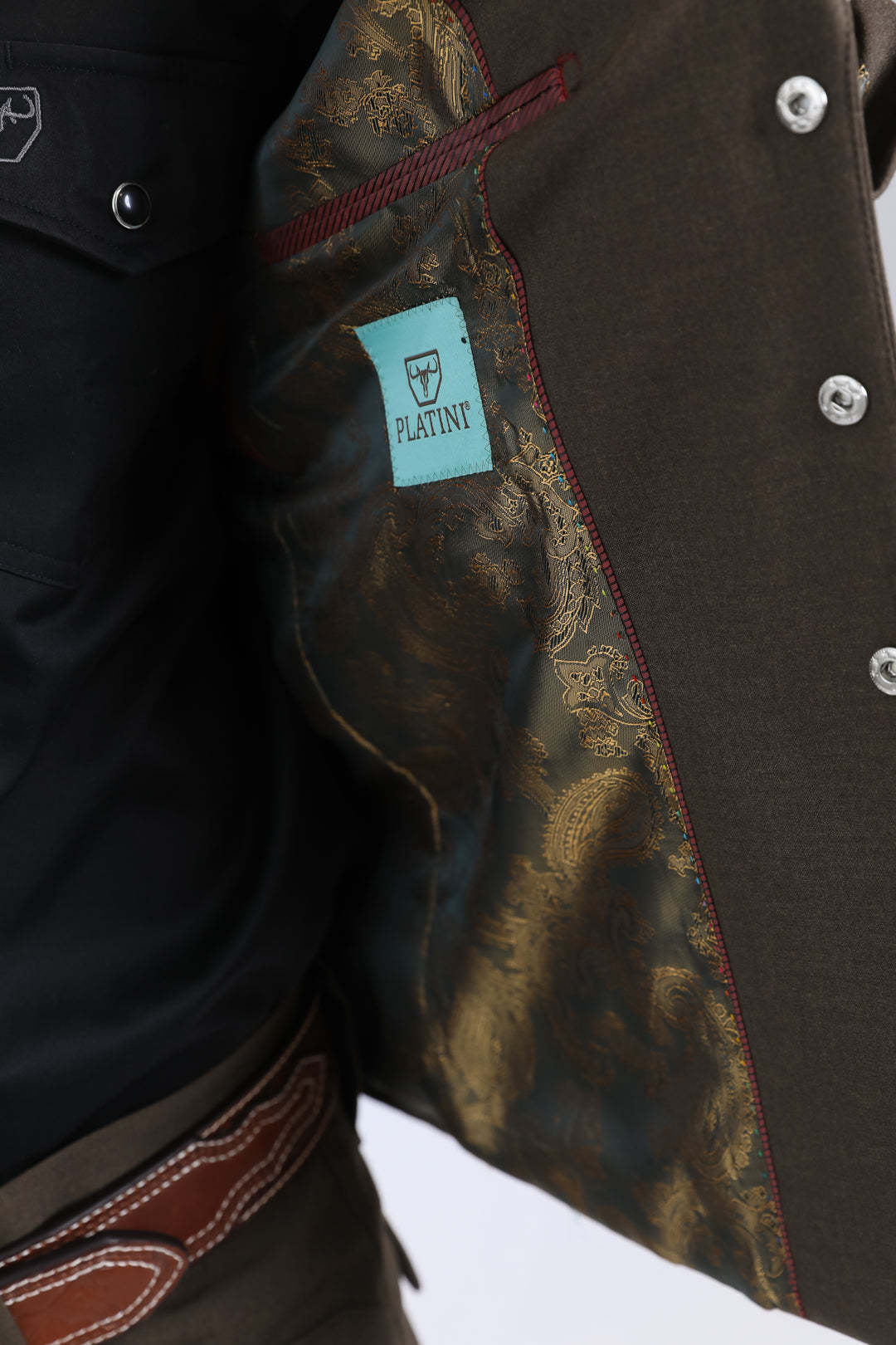 Men's Western Sport Brown Suit-