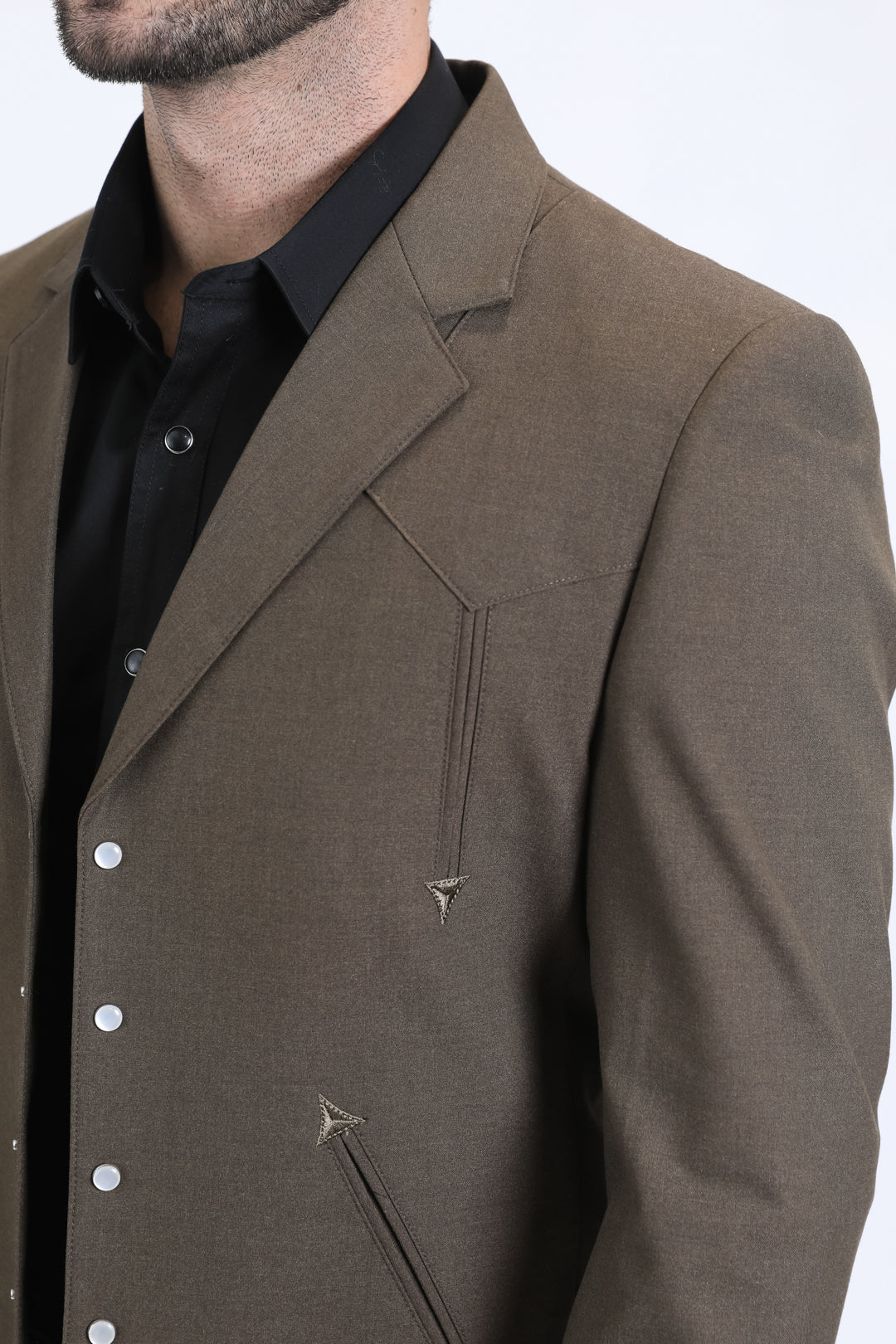 Men's Western Sport Brown Suit-