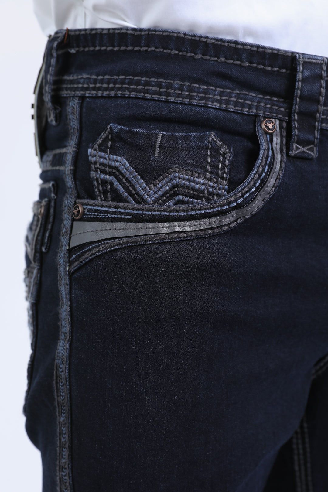 Holt Men's Black Slim Boot Cut Jeans