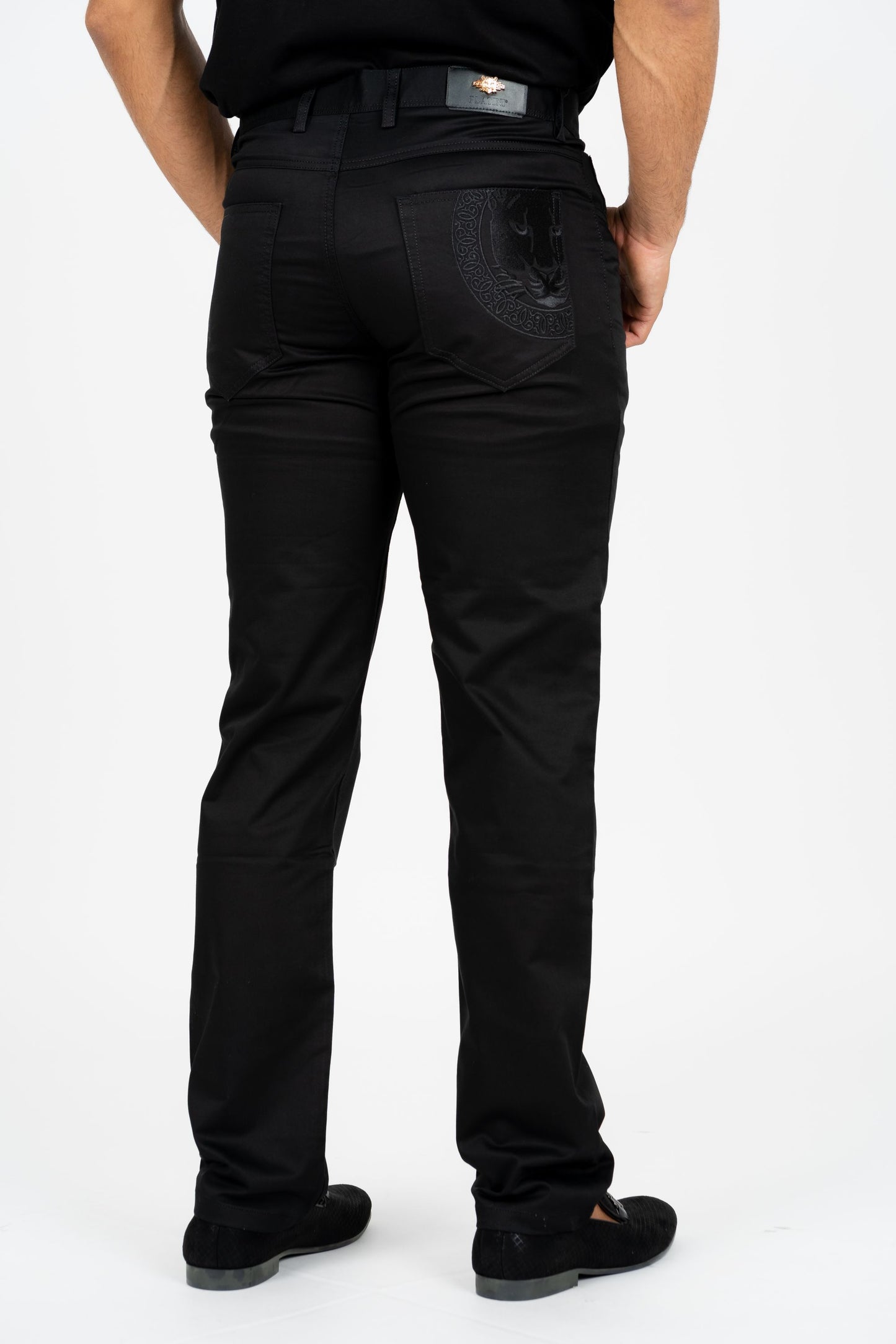 Slade Men's Black Relaxed Fit Stretch Pants