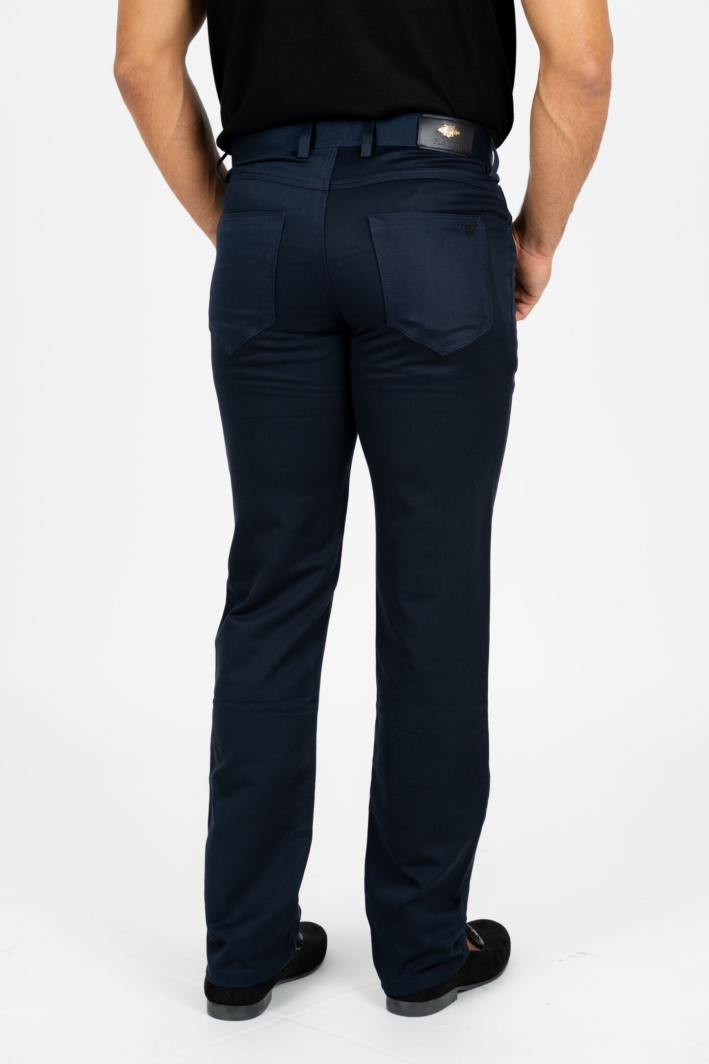 Slade Men's Navy Relaxed Fit Stretch Pants