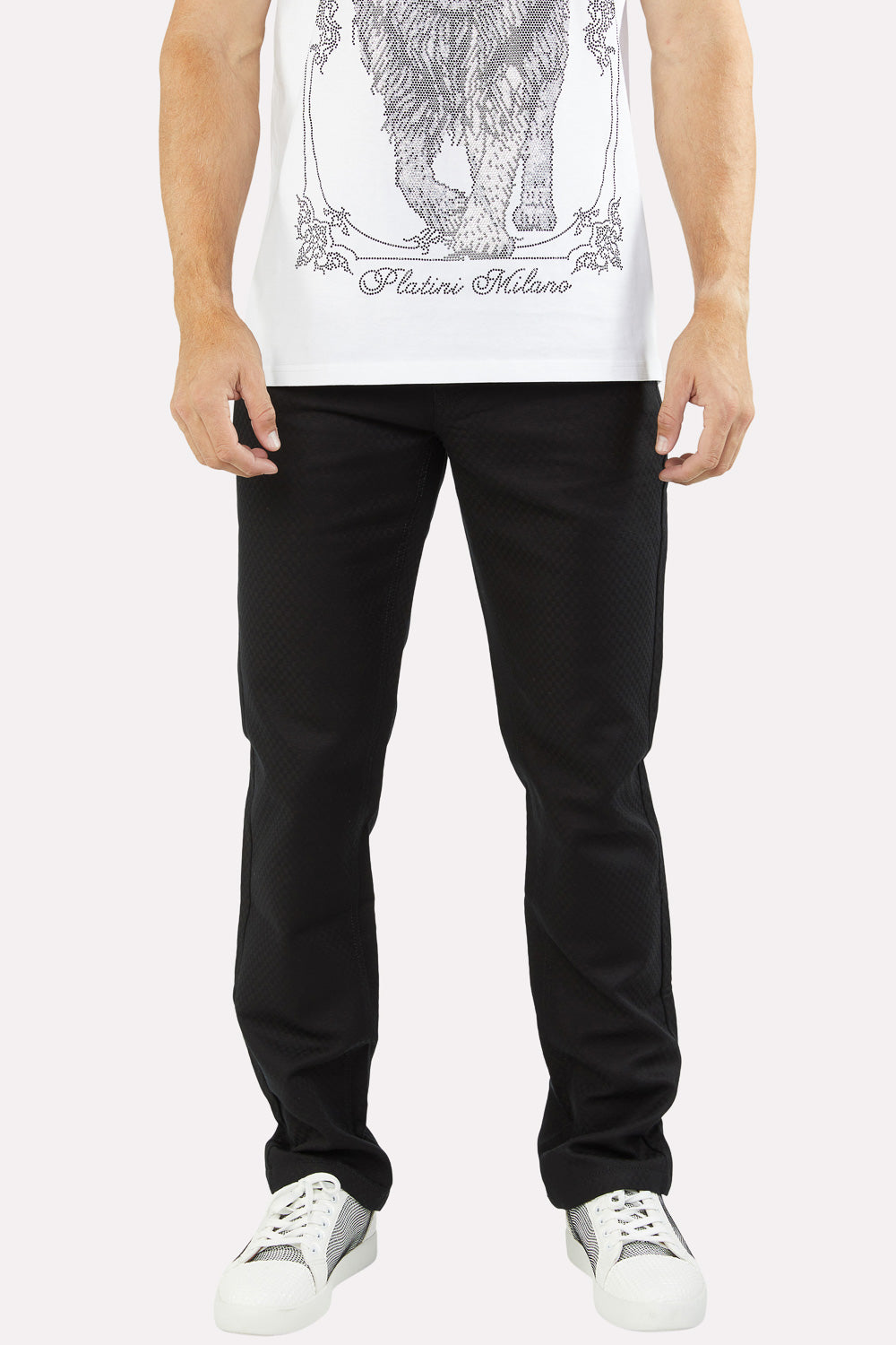 Slade Men's Black Relaxed Fit Stretch Pants