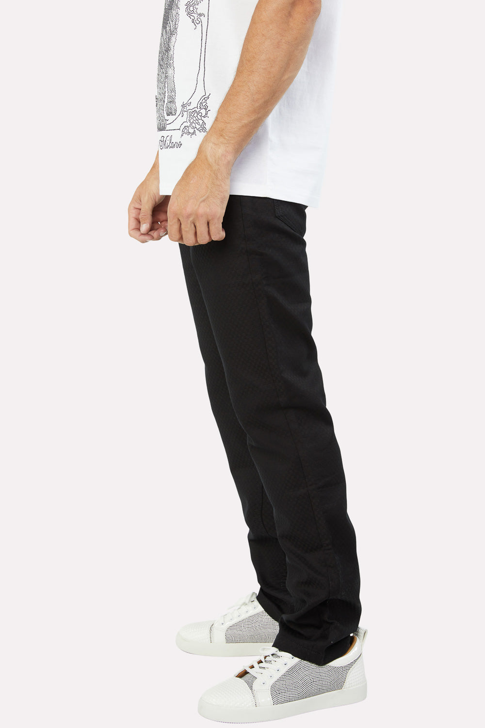 Slade Men's Black Relaxed Fit Stretch Pants