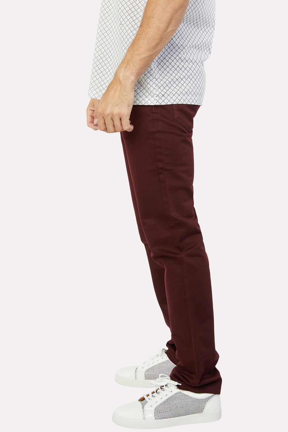 Slade Men's Wine Relaxed Fit Stretch Pants