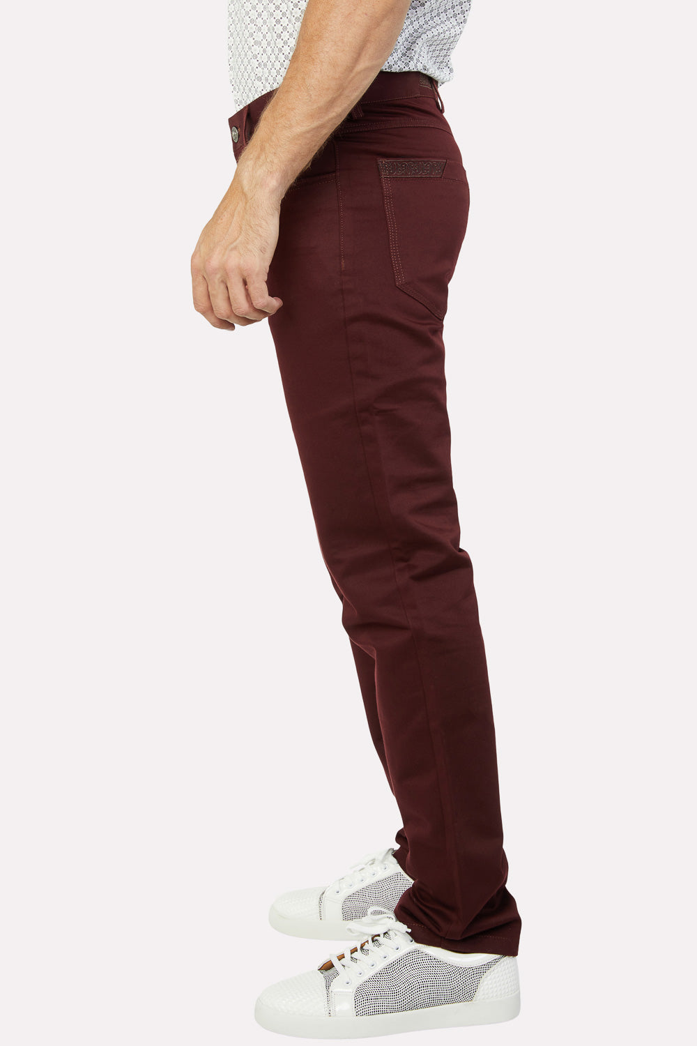 Slade Men's Wine Relaxed Fit Stretch Pants
