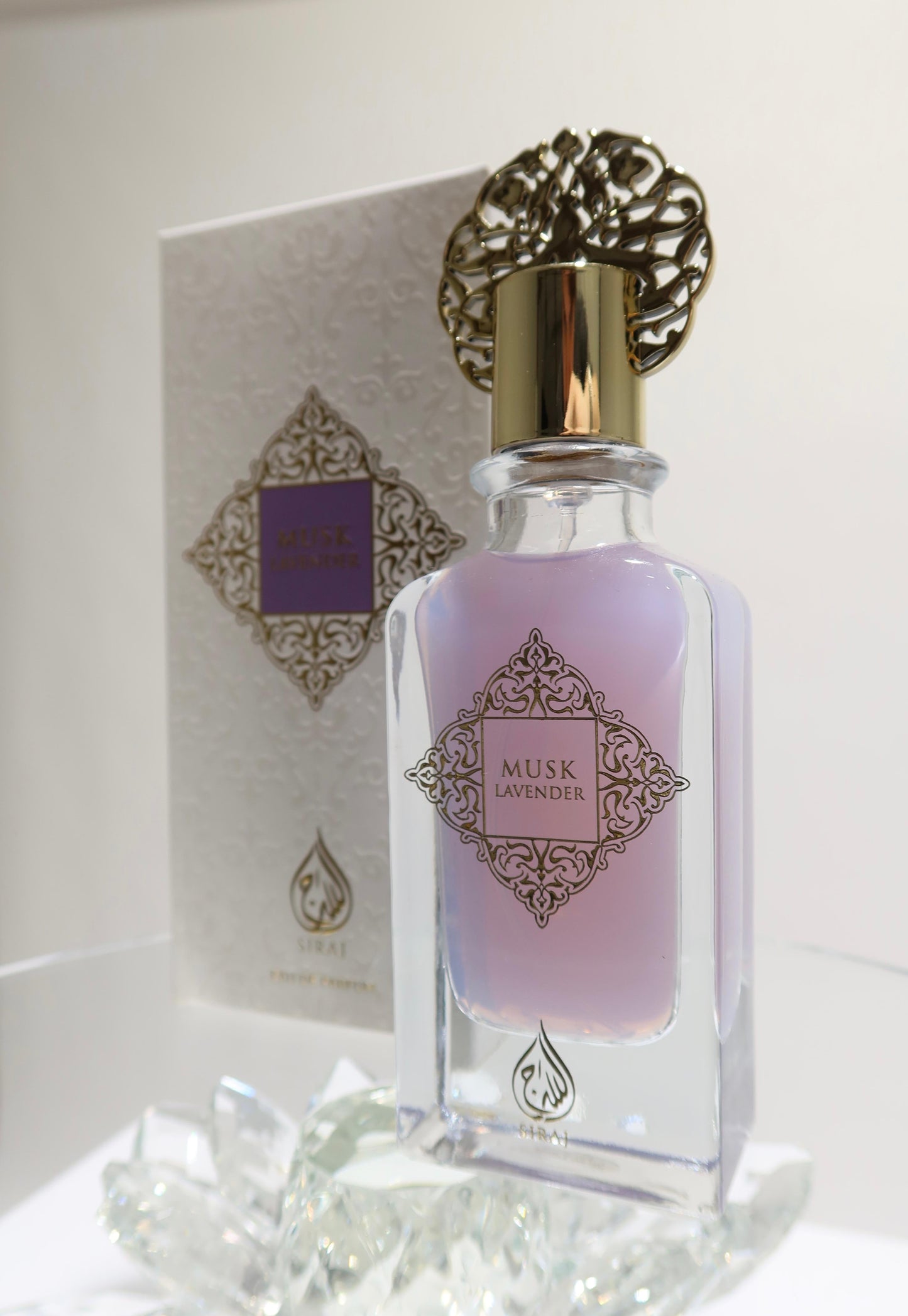 Siraj Musk Lavender women's fragrance bottle