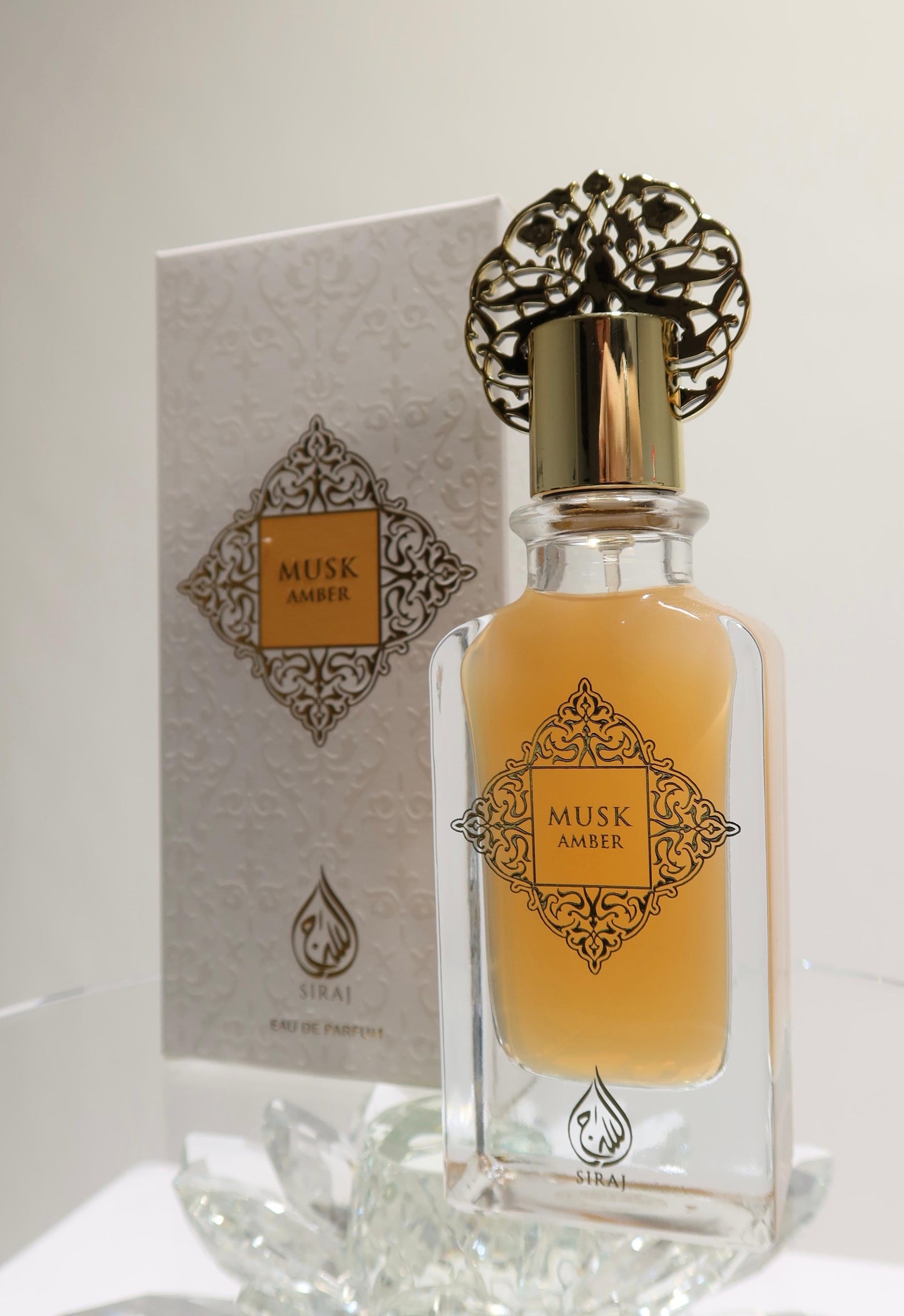 Siraj Musk Amber women's fragrance bottle