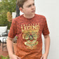 Kid's American Legend Orange Ombre Quick Dry Short Sleeve T-shirt