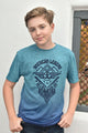 Kid's American Legend Blue Ombre Quick Dry T-shirt