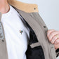 Men's Ethnic Aztec Quilted Fur Lined Twill Jacket - Mink