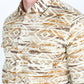 Men's Modern Fit Panoramic Aztec Print Long Sleeve Shirt - Beige