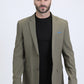 Mens Modern Fit Olive Blazer
