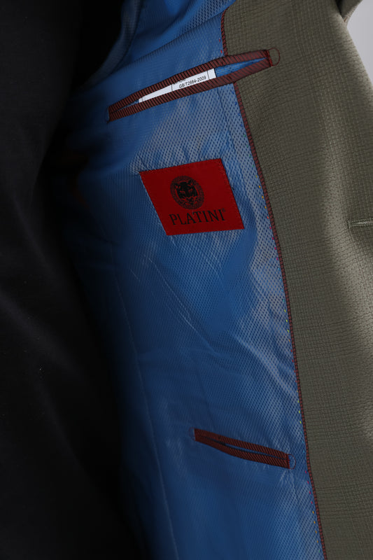 olive modern fit blazer men platini detail