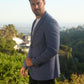 Mens Modern Fit Blue Blazer
