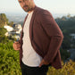 Mens Modern Fit Red Blazer