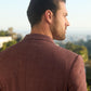 Mens Modern Fit Red Blazer