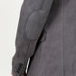 Men's Double Button Suede Blazer - Charcoal