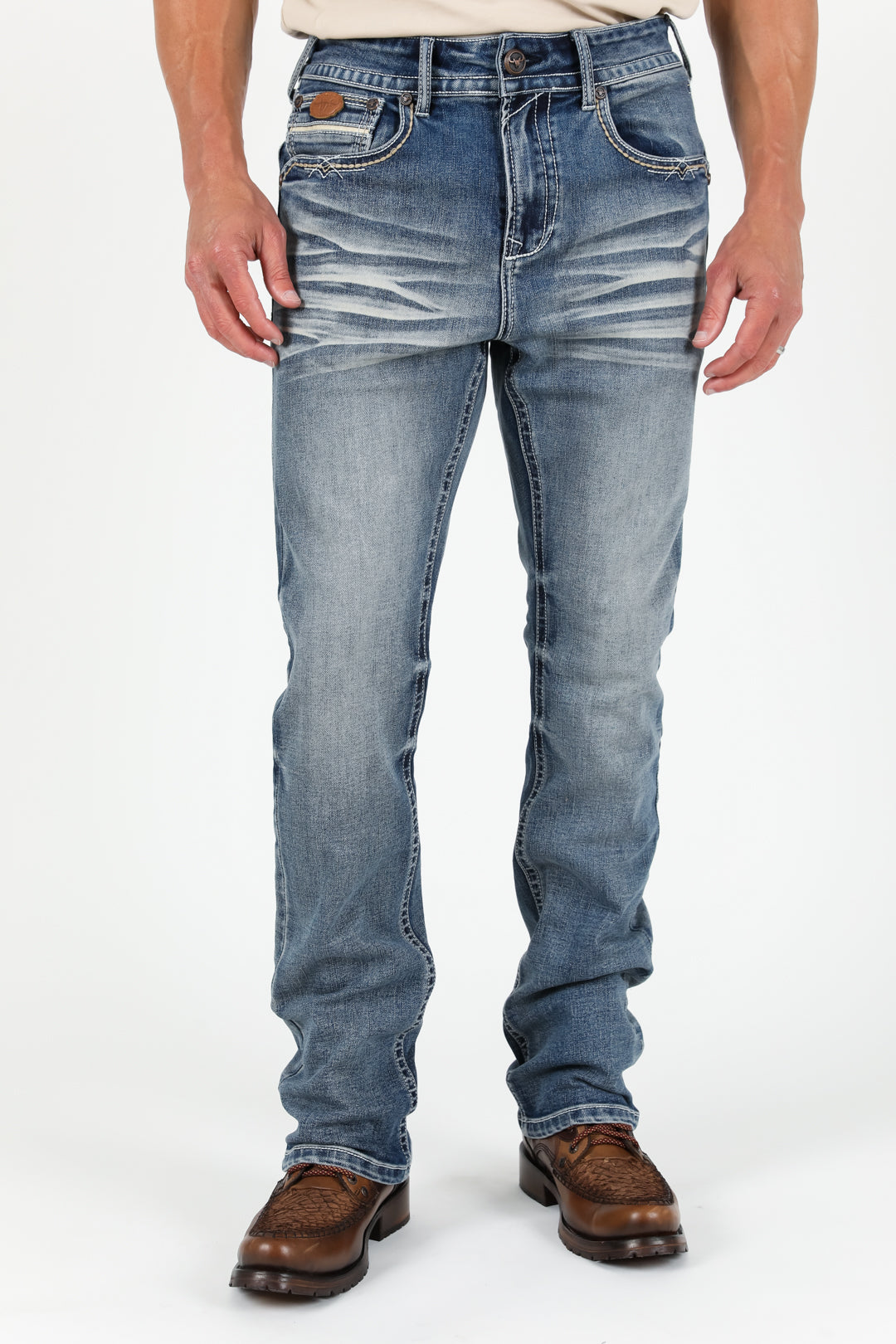 Holt Men's Blue Boot Cut Jeans