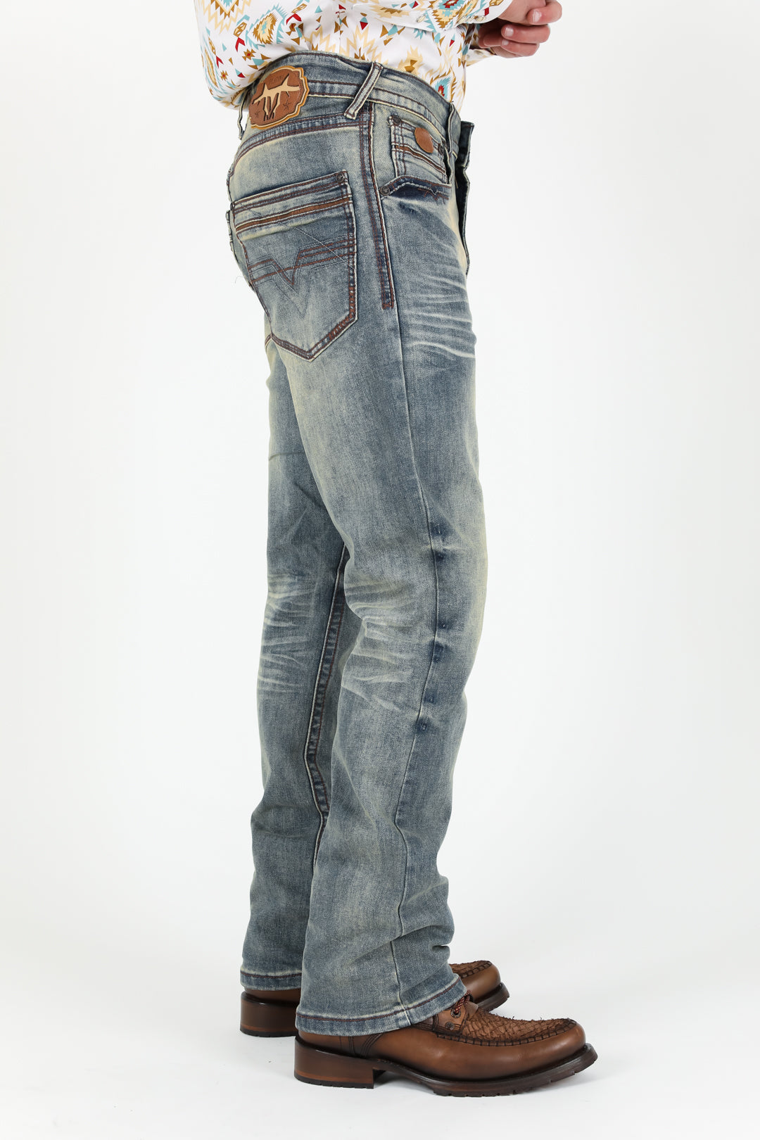 Holt Men's Dirty Blue Boot Cut Jeans – Platini Fashion