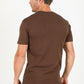 Cotton Knit T-Shirt - Brown