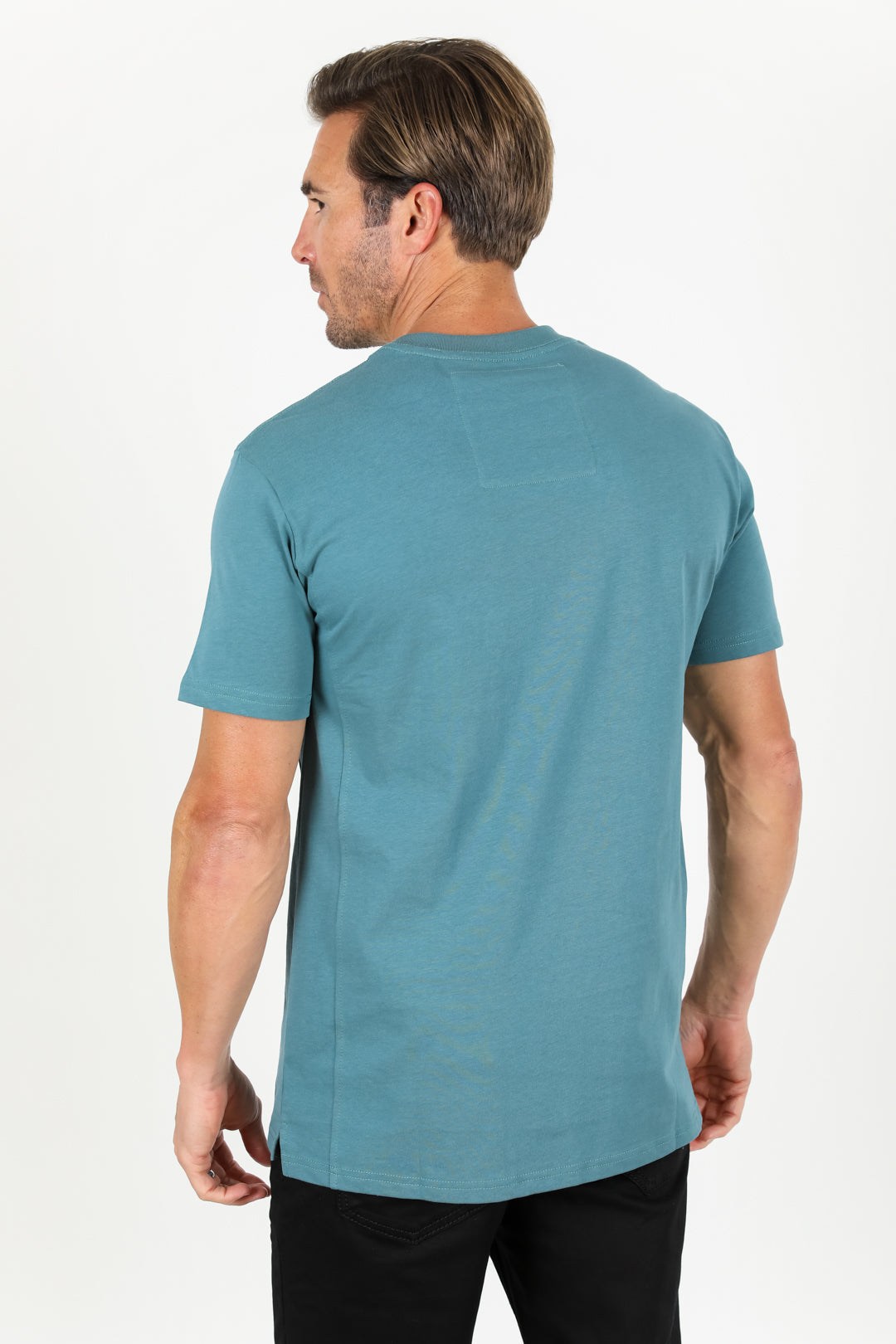 Cotton Knit T-Shirt - Steel Blue