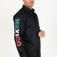 Men’s Single Pocket Logo Modern Fit Stretch Mexico Dress Shirt - Black