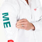 Men’s Single Pocket Logo Modern Fit Stretch Mexico Dress Shirt - White