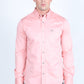 Men’s Single Pocket Logo Modern Fit Stretch Dress Shirt - Pink
