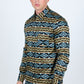 Men’s Legendary Aztec Cotton Spandex Modern Fit shirt - Black