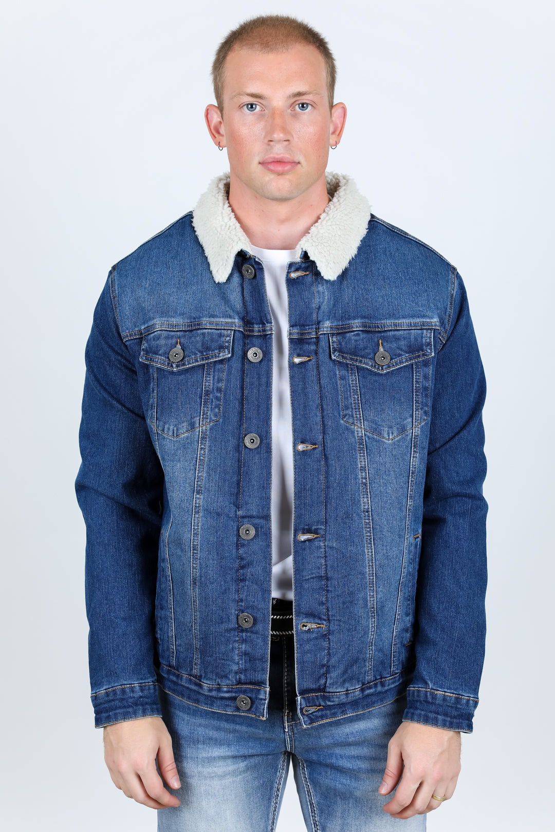 Mens Sherpa Lined Denim Jacket - Stay Warm and Stylish this Winter ...
