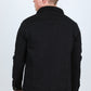 Mens Sherpa Lined Denim Jacket - Black