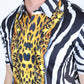 baroque animal print polo back platini