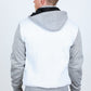Mens Fur Lined Quilted Hooded Jacket - White