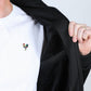 Mens Fur Lined Quilted Hooded Jacket - Black