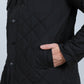 Mens Fur Lined Insulated Overshirt - Black