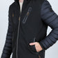 Men's Insulated Lightweight Water-Resistant Softshell Jacket - Black