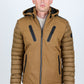 Men's Insulated Lightweight Water-Resistant Softshell Jacket - Camel