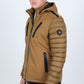 Men's Insulated Lightweight Water-Resistant Softshell Jacket - Camel