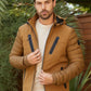 Men's Insulated Lightweight Water-Resistant Softshell Jacket - Camel