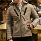 Men's Insulated Lightweight Water-Resistant Softshell Jacket - Mink