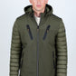 Men's Insulated Lightweight Water-Resistant Softshell Jacket - Olive