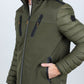 Men's Insulated Lightweight Water-Resistant Softshell Jacket - Olive