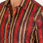 Mens Modern Fit Stretch Foiled Shirt - Red