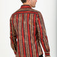 Mens Modern Fit Stretch Foiled Shirt - Red