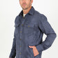 Men's Faux Suede Overshirt - Navy