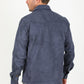 Men's Faux Suede Overshirt - Navy