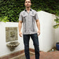 Men's Modern Light Gray GUAYABERA Shirt