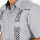 Men's Modern Light Gray GUAYABERA Shirt