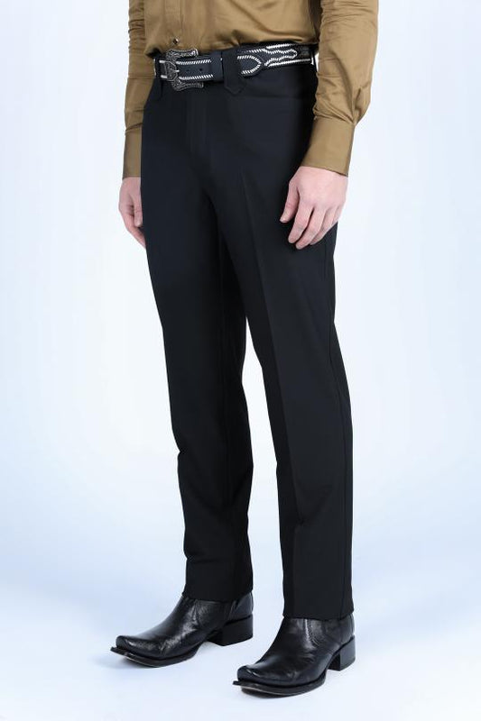 black heath slim western pant men platini detail